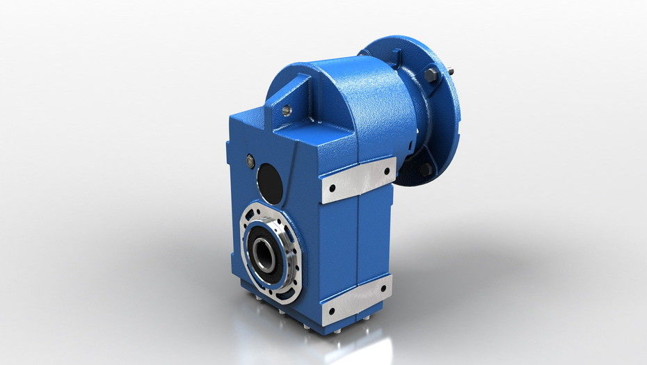 paralelo montado eje del reductor del engranaje 24V, reductor de ángulo recto 1.5KW del engranaje de gusano 0.75KW